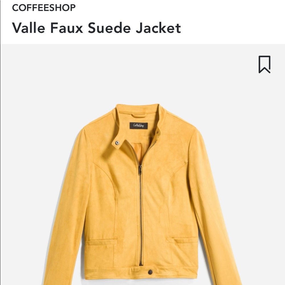 Mustard Faux Suede Jacket! Worn once, very cute fall jacket!